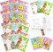 TINYMILLS Easter Coloring Books with Party Favors with 12 Books and 48 Crayons, Easter Basket Stuffer